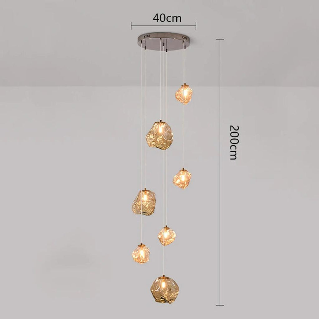 Araña Nórdica para Escaleras | Iluminación Moderna para Villas