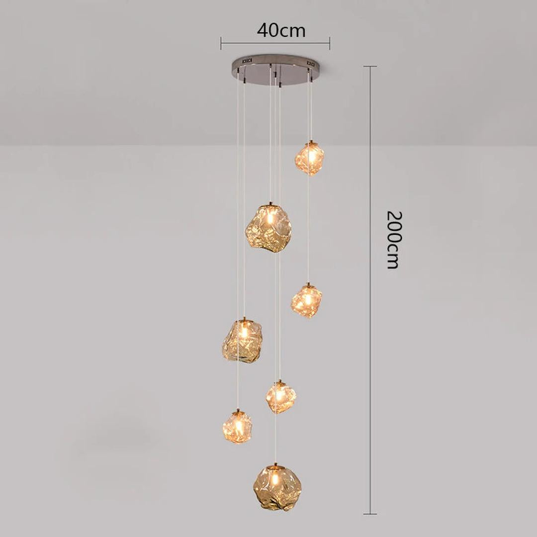 Araña Nórdica para Escaleras | Iluminación Moderna para Villas