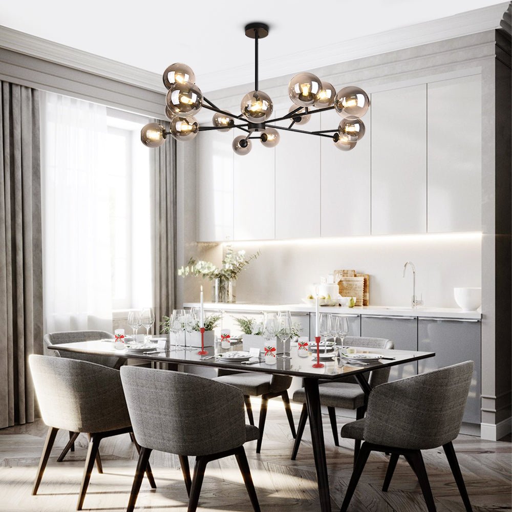 Lámpara de Araña Moderna Sputnik de 15 Luces