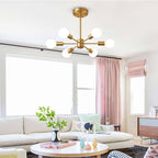 Large Sputnik Candlestick with 6 Lights