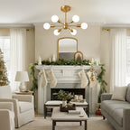 Large Sputnik Candlestick with 6 Lights