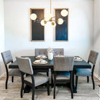 White Opaline Glass Globe Chandelier with 6/8/12 Lights Mid-Century Modern Style