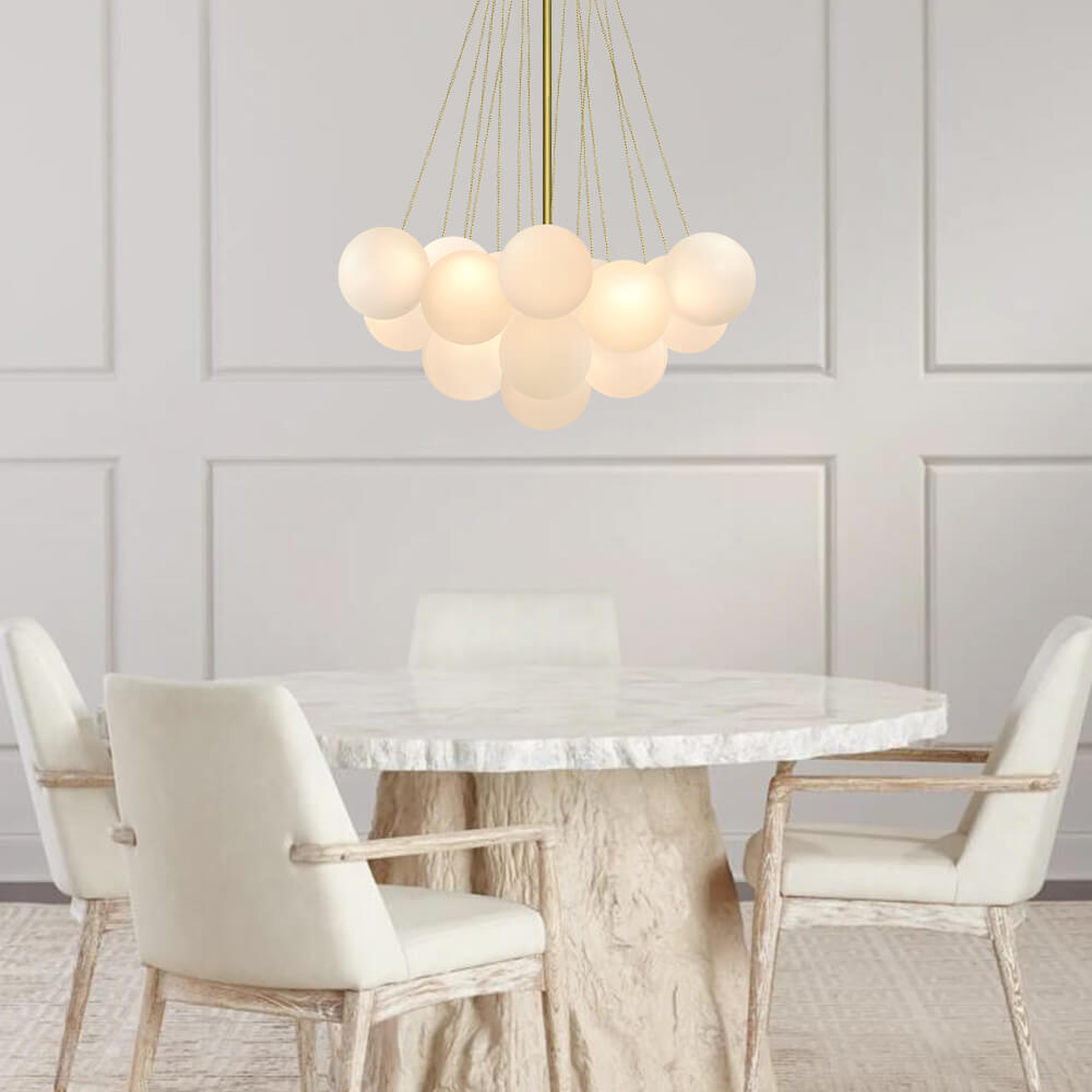 Modern Hanging Glass Bubble Chandelier