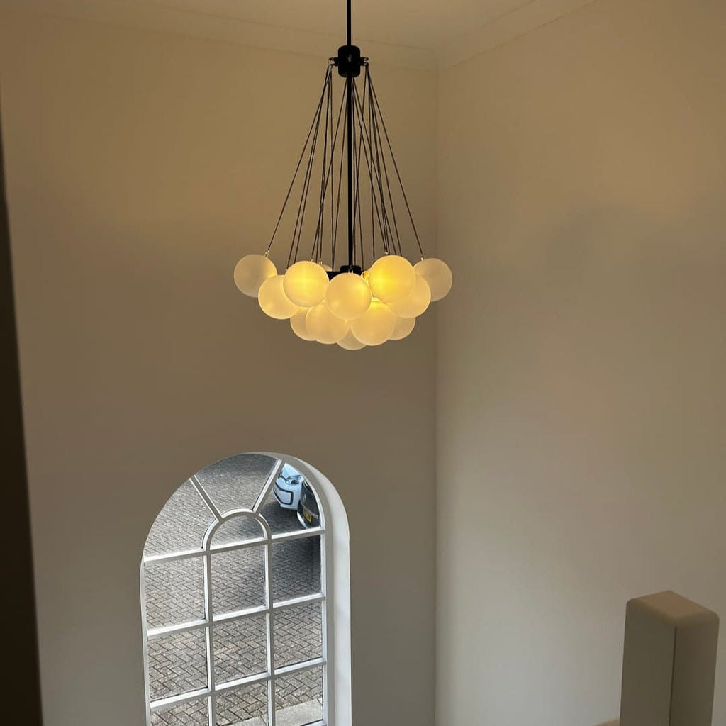 Modern Hanging Glass Bubble Chandelier