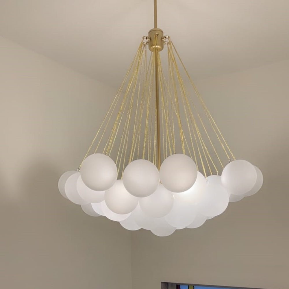 Modern Hanging Glass Bubble Chandelier