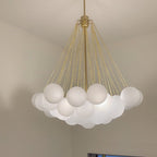 Modern Hanging Glass Bubble Chandelier