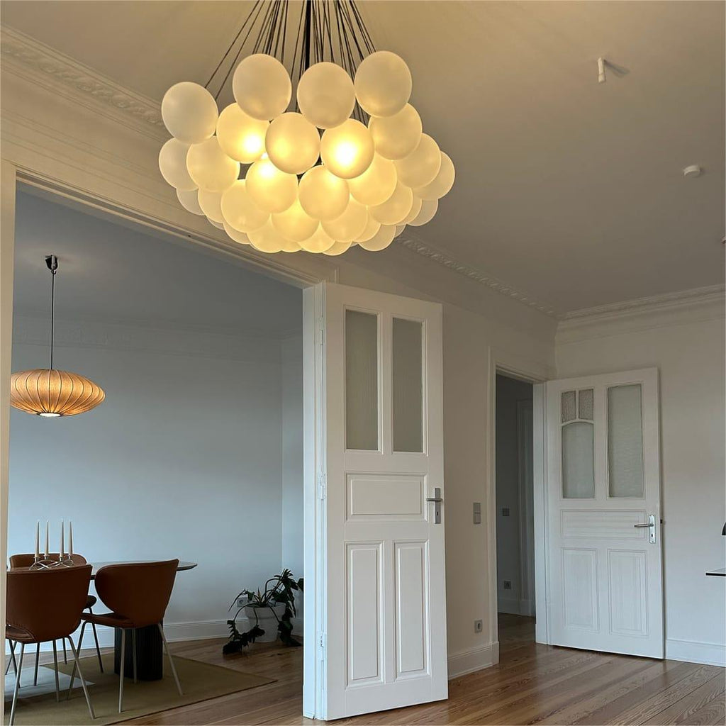 Modern Hanging Glass Bubble Chandelier