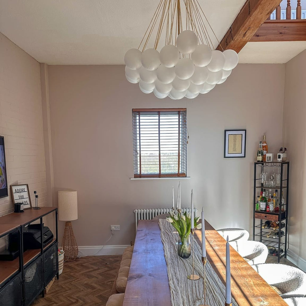 Modern Hanging Glass Bubble Chandelier