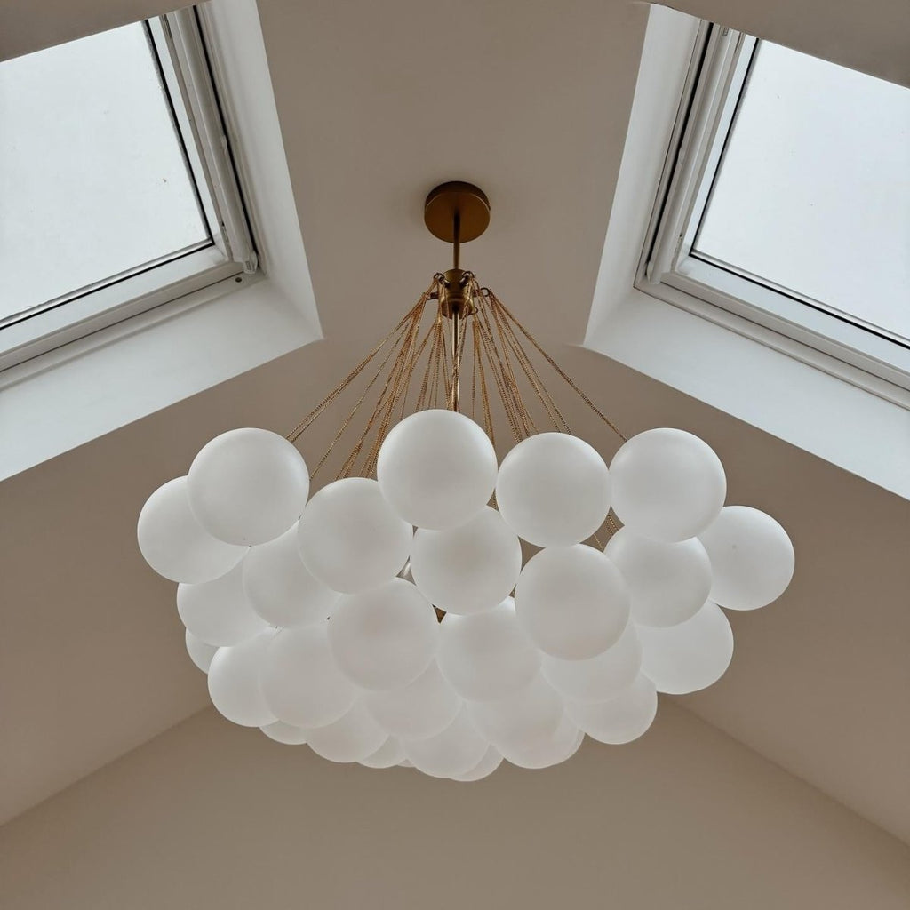 Modern Hanging Glass Bubble Chandelier