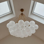 Modern Hanging Glass Bubble Chandelier