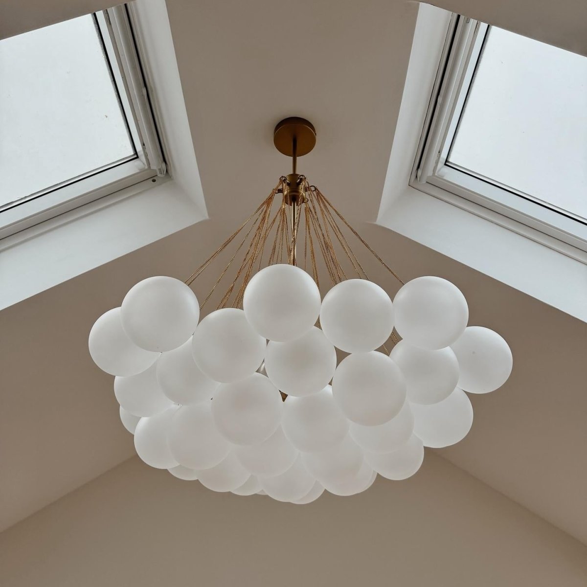 Modern Hanging Glass Bubble Chandelier