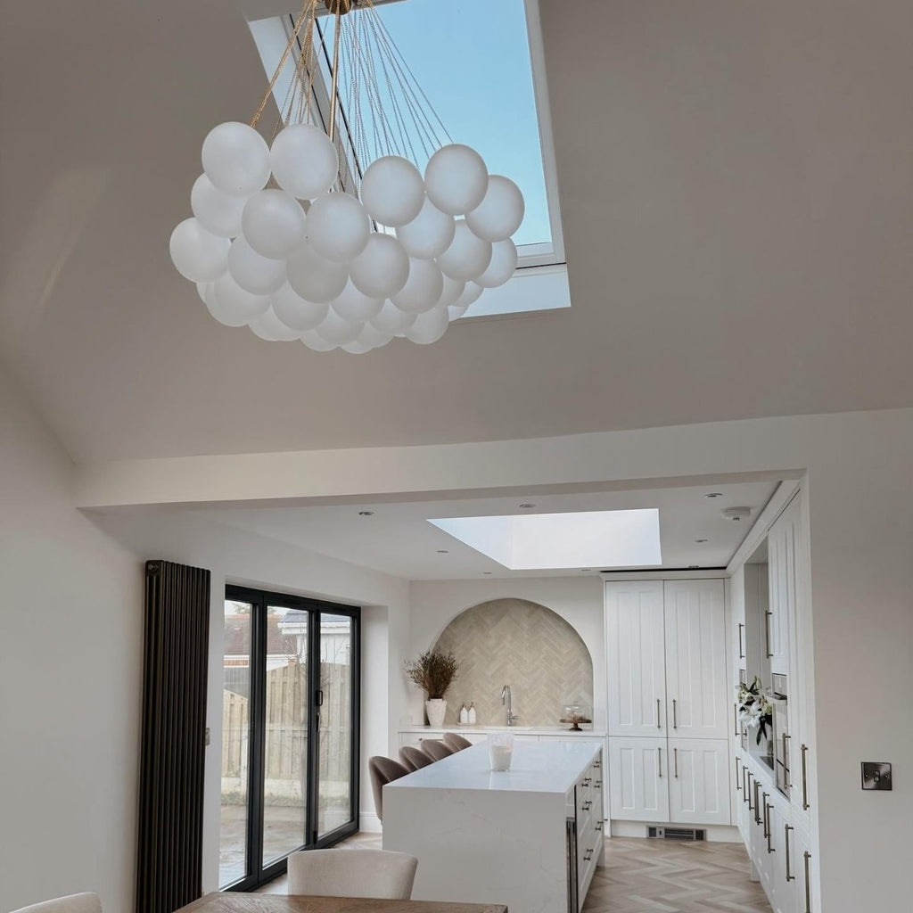 Modern Hanging Glass Bubble Chandelier