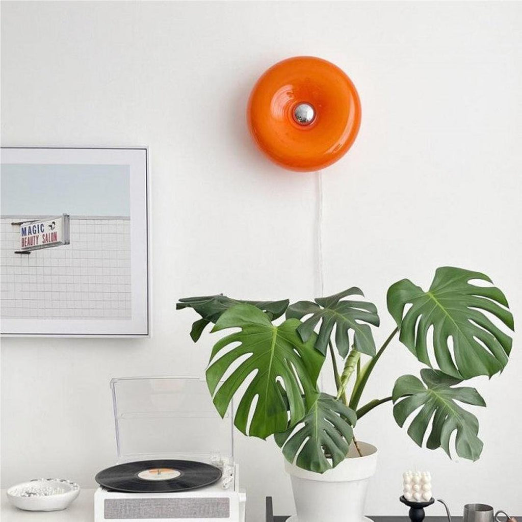 Lámpara de Pared y Mesa en Forma de Donut | Estilo Bauhaus