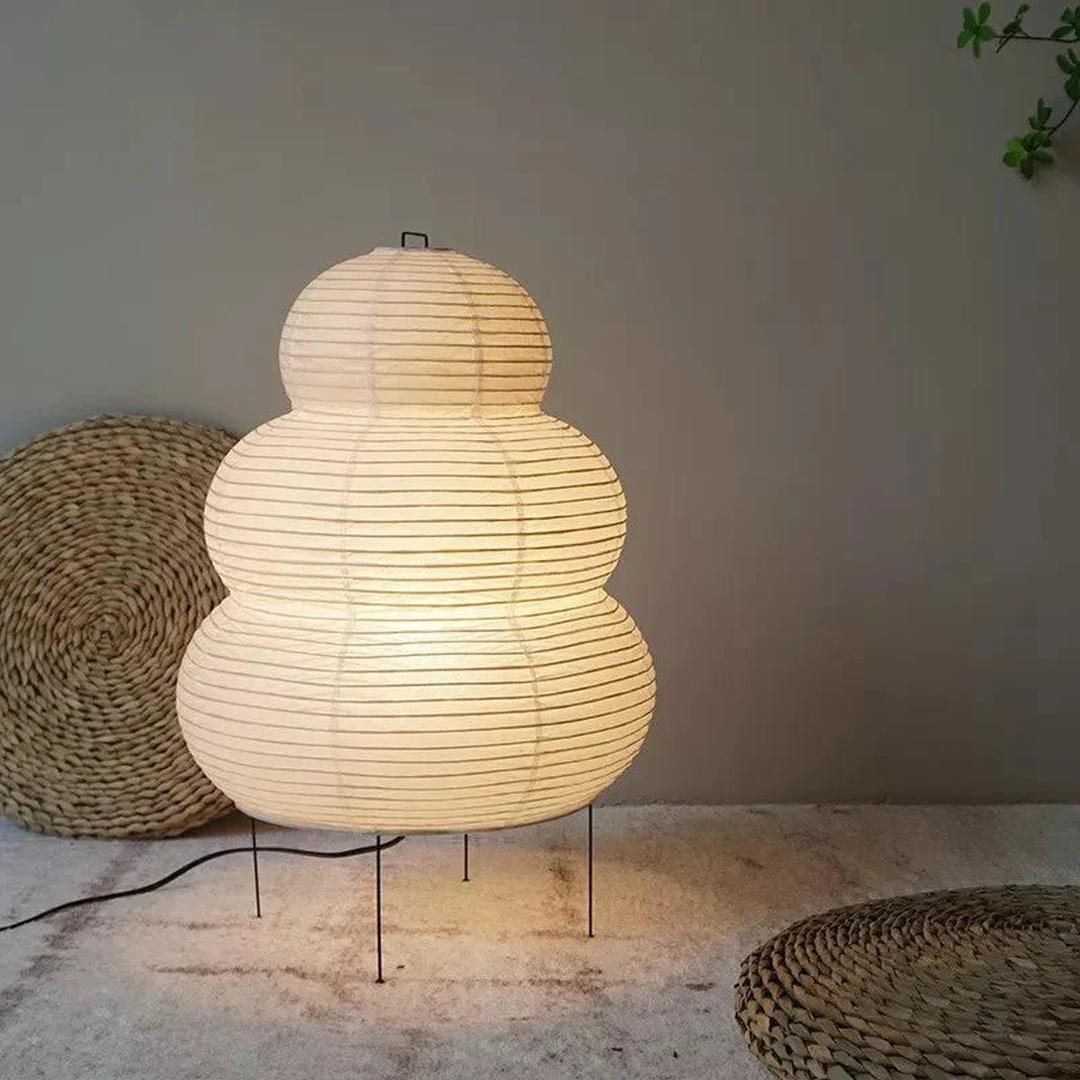 Wabi-Sabi Rice Paper Floor Lamp | Artistic Design
