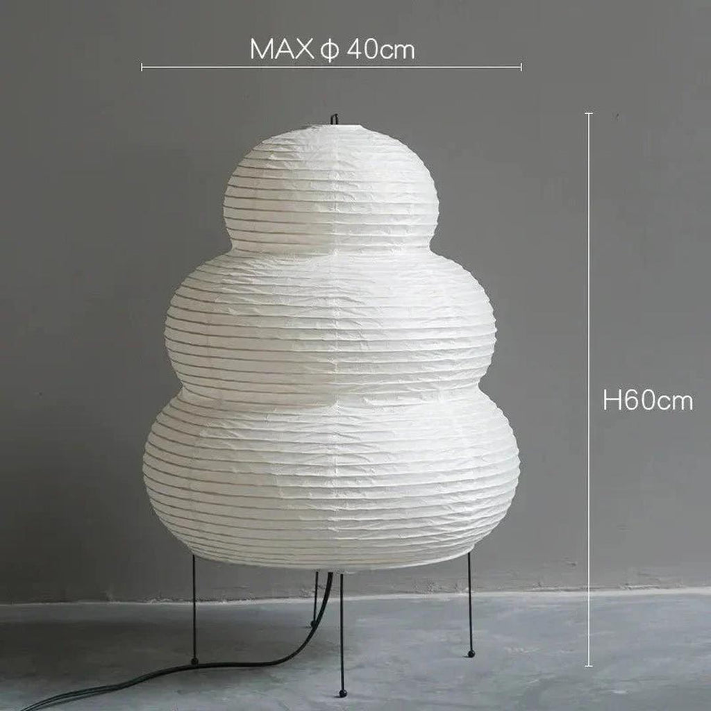 Wabi-Sabi Rice Paper Floor Lamp | Artistic Design