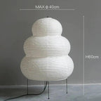 Wabi-Sabi Rice Paper Floor Lamp | Artistic Design