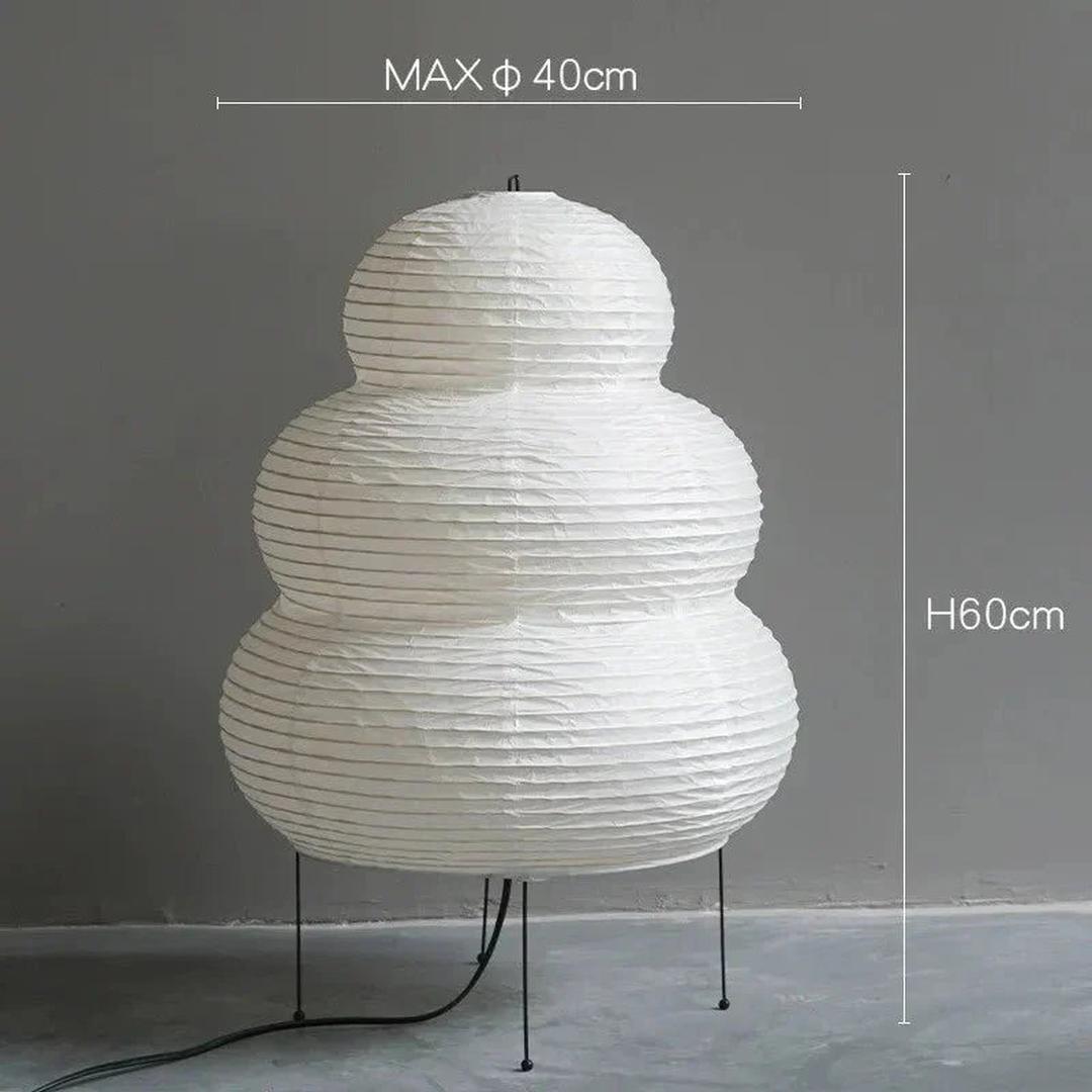 Wabi-Sabi Rice Paper Floor Lamp | Artistic Design