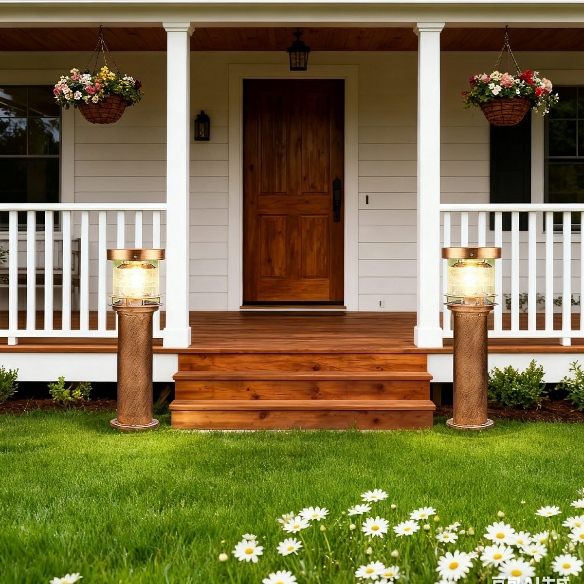 Iluminación de Paisaje Exterior LED en Cilindro Escalonado Impermeable