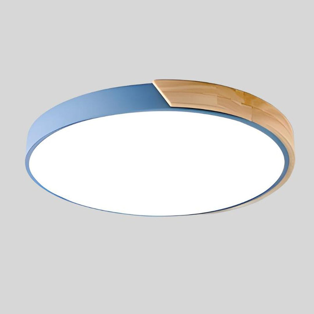 Round Wooden Ceiling Lamp | Nordic Style